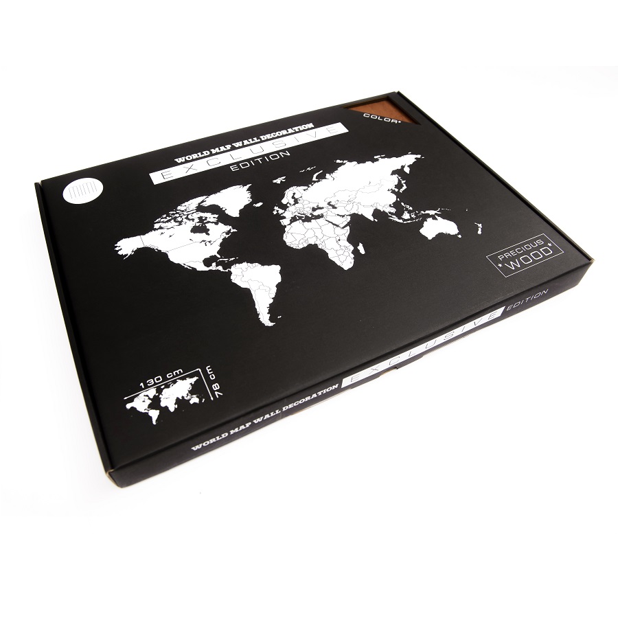 1803 Карта-пазл wall decoration exclusive, 130х78 см, африканское сапеле Mimi  - Вид №8