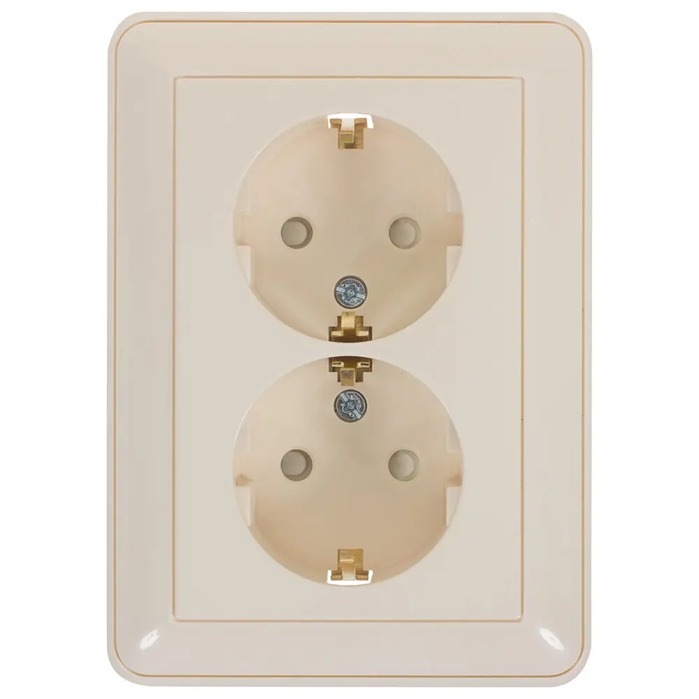 SYSTEME ELECTRIC W59 - Двойная розетка скрытого монтажа с защитными шторками 18799316 STLM-0012754