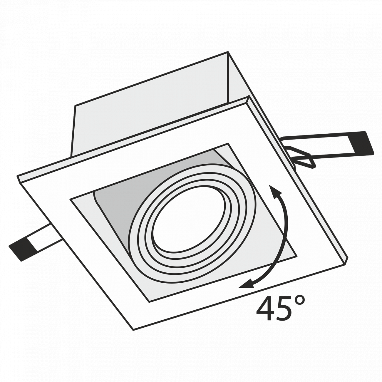 Встраиваемый спот белый Technical Metal DL008 TECHNICAL DOWNLIGHT 00-3957218 Белый  - Вид №2