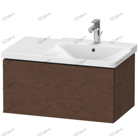 LC614701313 L-Cube Тумбочка подвесная Американский орех, натуральный шпон Duravit