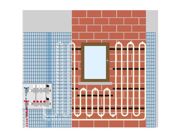 Система радиации стен подинтеллектуальной EMMETI системы отопления и охлаждения на стене и потолке ARCH-00104788