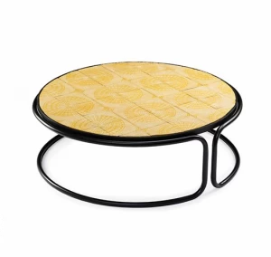 Mambo Unlimited Ideas Круглый керамический журнальный столик для гостиной Caldas