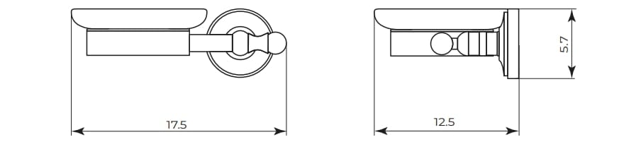 Керамическая настенная мыльница Gaia Mobili Complements ARCH-00024216 - Вид №2