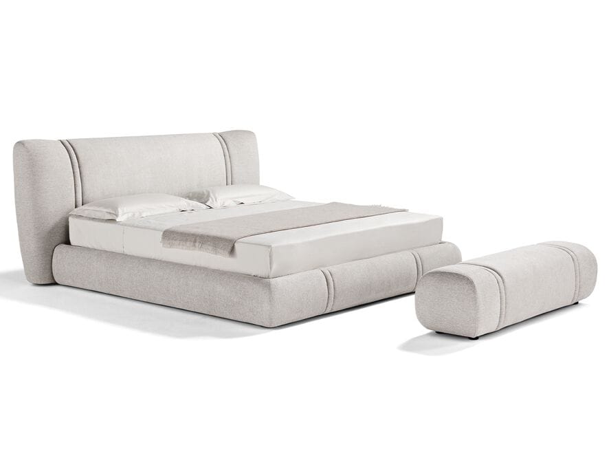 Двуспальная кровать из ткани с мягким изголовьем Max Divani Ember ARCH-00145732 - Вид №1