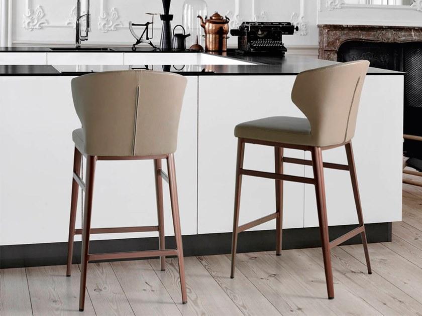 Angel Cerdá Кожаный барный стул с подставкой для ног New chair 4000 a111bs-vison Angel Cerda - Вид №4