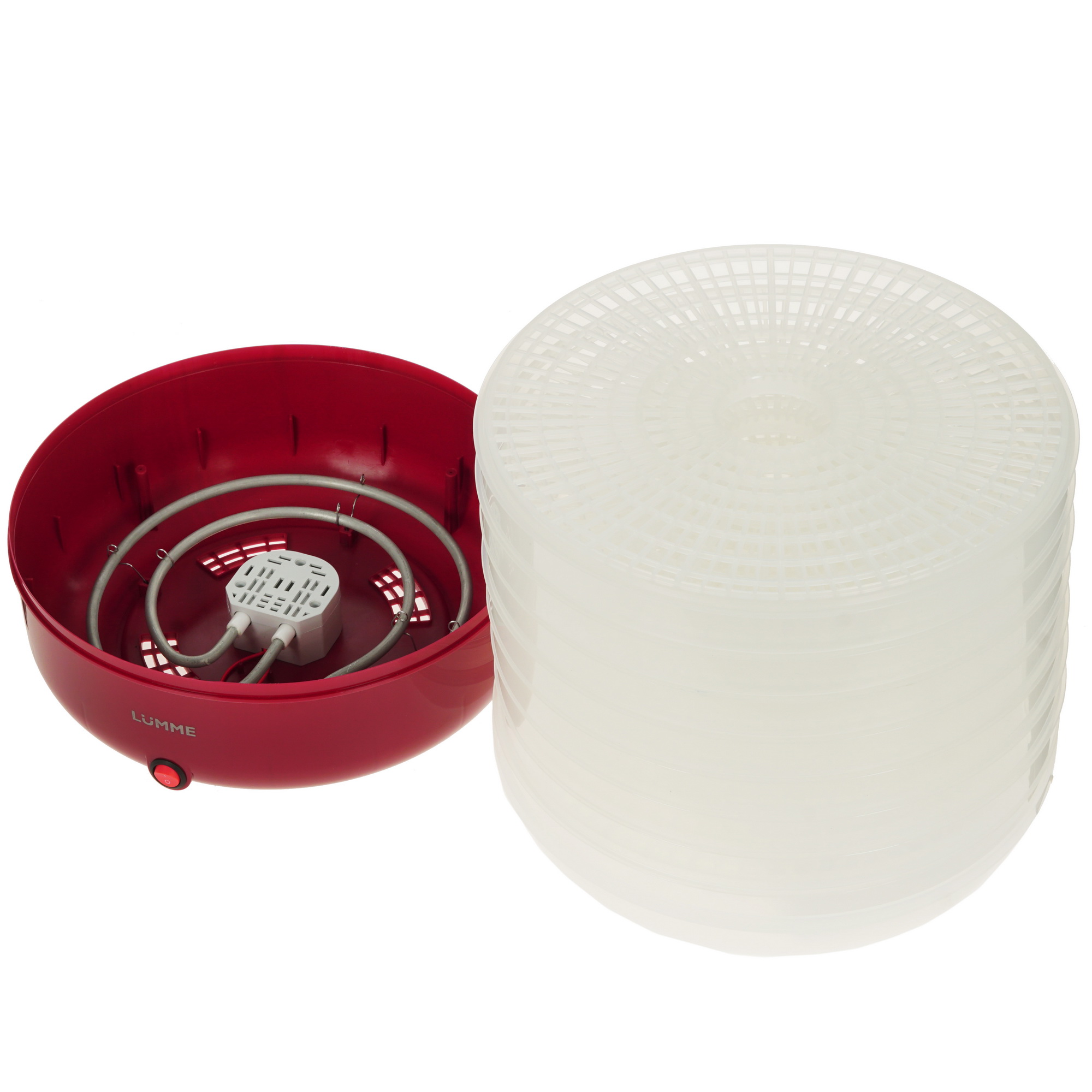 5315182 Сушилка для овощей и фруктов LUMME LFD-108PP красный STDN-0082576 - Вид №5