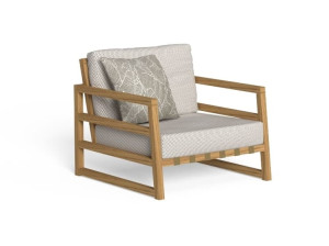 Кресло для салазок из ткани с каркасом iroko