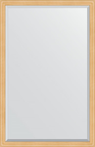 BY 1213 Зеркало с фацетом в багетной раме - сосна 62 mm EVOFORM Exclusive