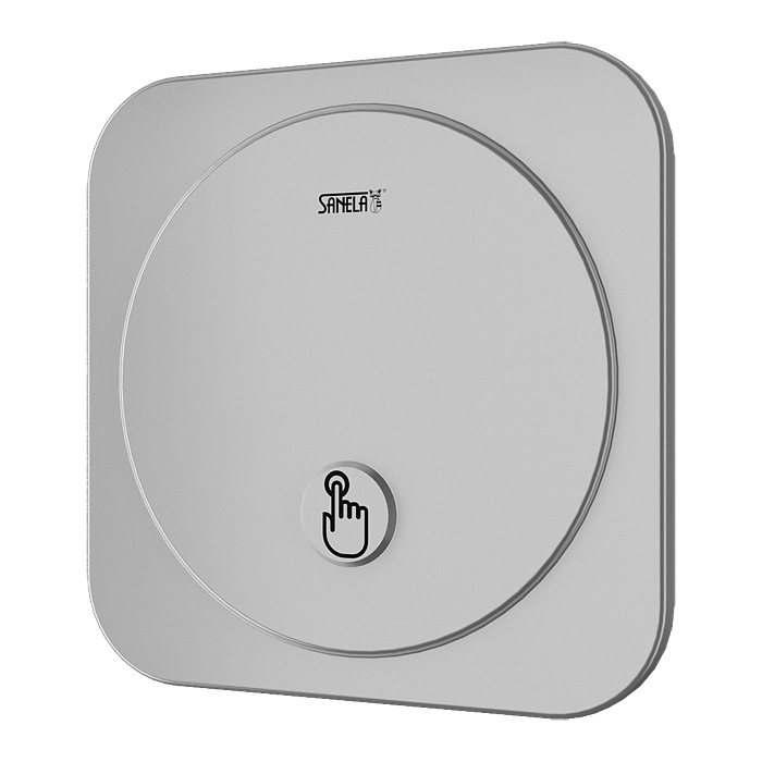 42024 Устройство смыва с пьезо кнопкой для писсуара, с монтажной коробкой, 24 В пост. SANELA 