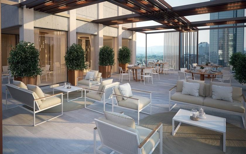 Atmosphera 2-местный садовый диван из алюминия и ткани Qubik Qu.dv - Вид №4