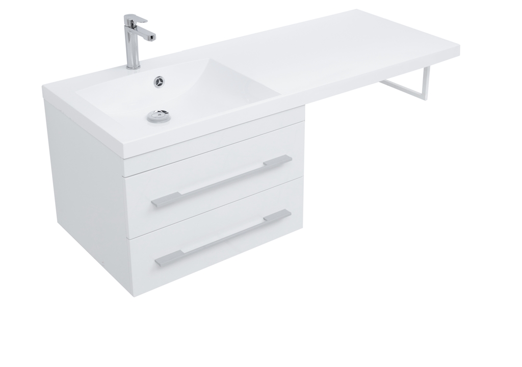 Тумба с раковиной Aquanet Нота 120 L белый 0017148300239565 - Вид №2