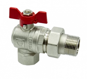 HLV-101228.№.02 Кран шаровой HLV Optima угловой с полусгоном