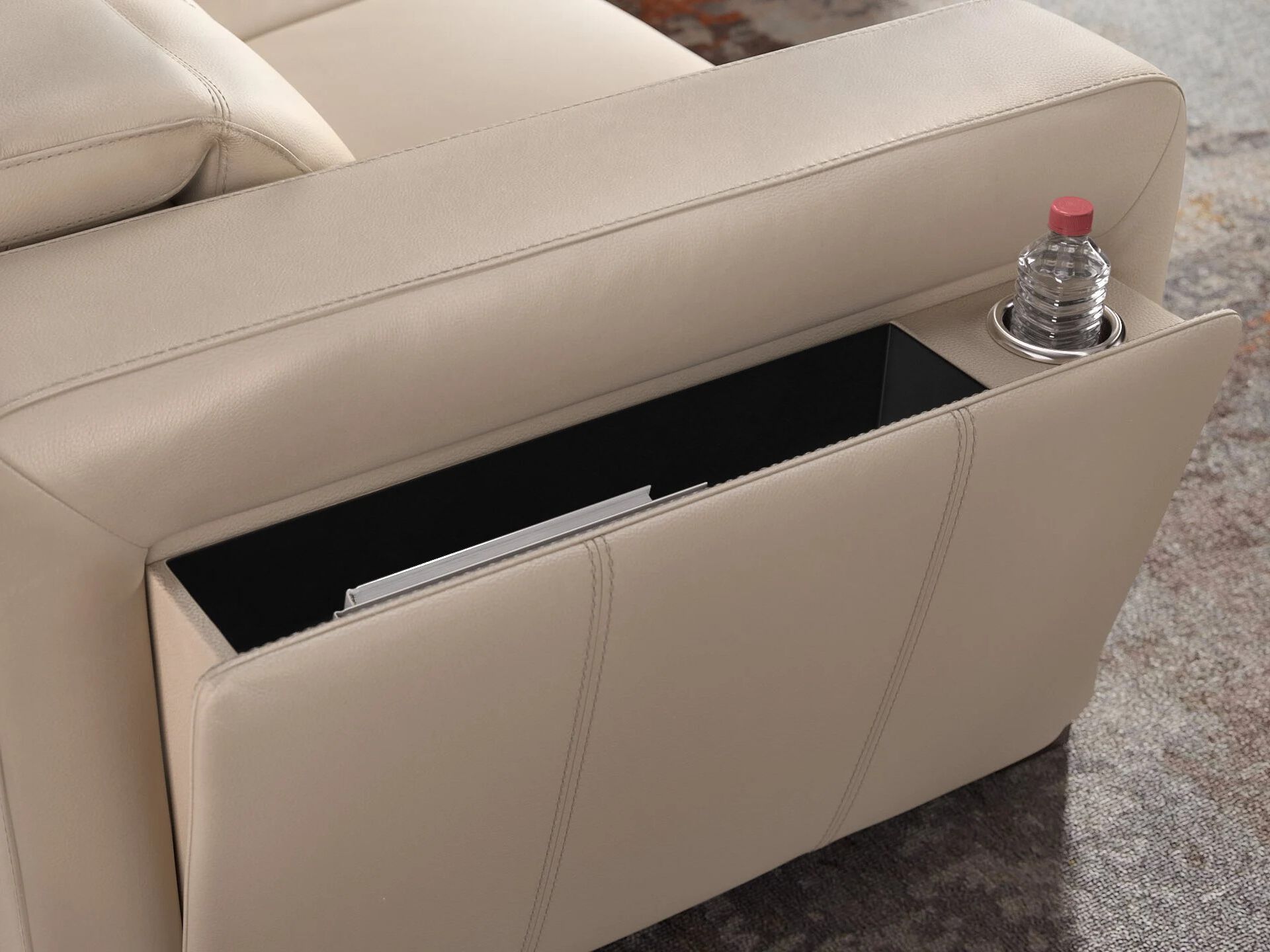 3-местный кожаный диван Sofanella Анкона ARCH-00120254 - Вид №5