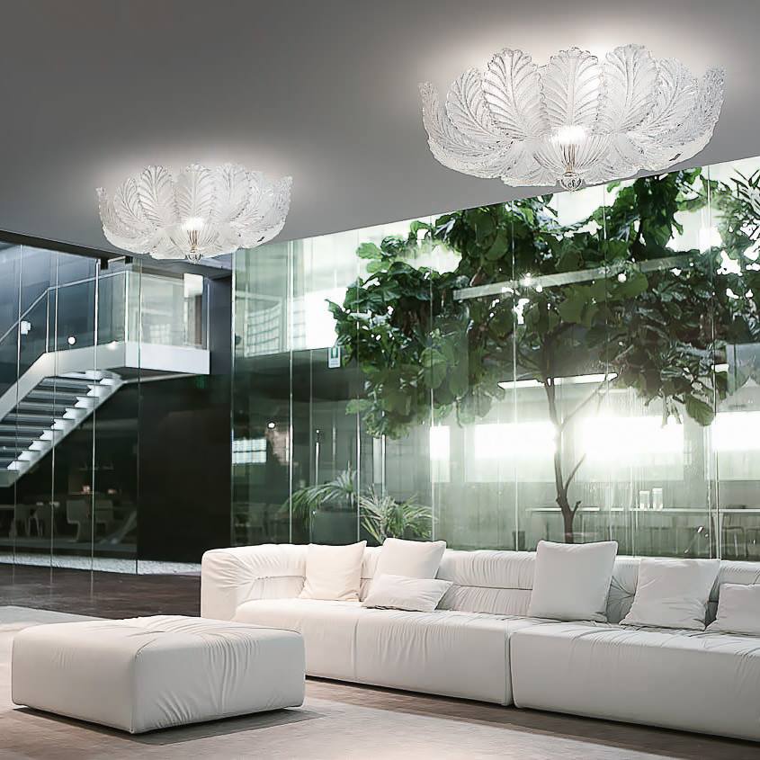 Sylcom 1400/84 B GR.CR люстра мурано потолочная 57834 - Вид №1