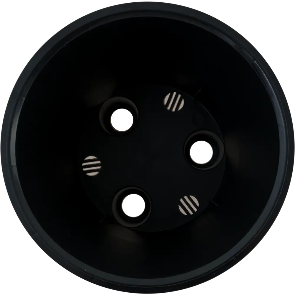 Горшок цветочный Ingreen London ø16 h14.5 см v1.6 л пластик чёрное золото Фиджи декор STLM-2138792 - Вид №1