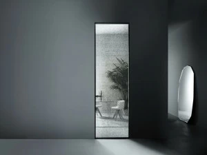 Glas Italia Распашная дверь из стекла заподлицо со стеной Aladin