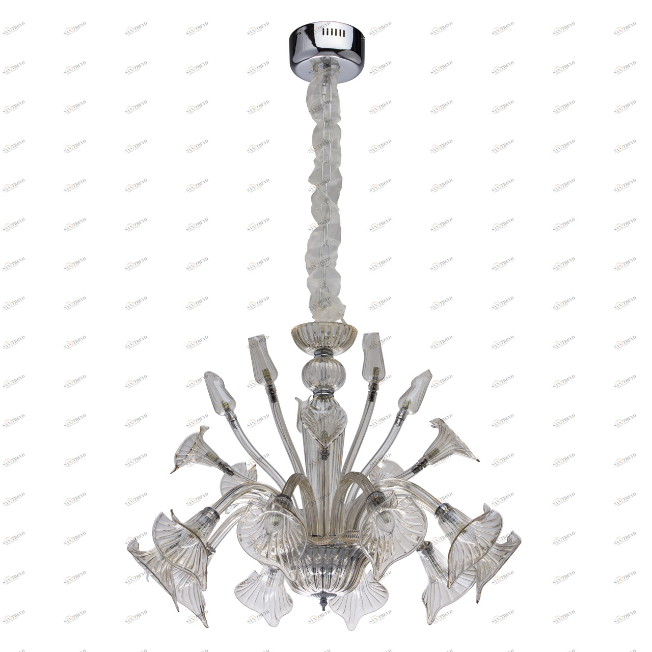 Люстра дизайнерская Tune хром белая 343011320 SUPERNW ДИЗАЙНЕРСКИЕ, ЛЕТИЦИЯ 058008 Белый 