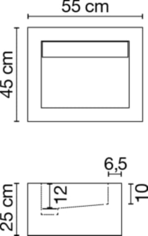 Подвесная раковина из керамогранита CERAMICA FONDOVALLE SHAPE ARCH-00119316 - Вид №5