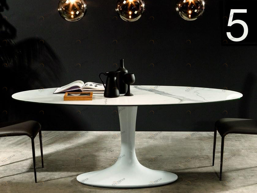 Tonin Casa Овальный стол из керамогранита  T8010 