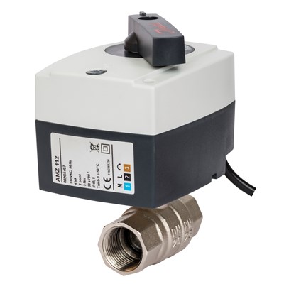 Danfoss Клапаны двухпозиционные шаровые с электроприводом AMZ 112 — проходной, AMZ 113 — трехходовой AMZ 112 кран шар 2х поз Ду32 э/п 230В 082G5409 