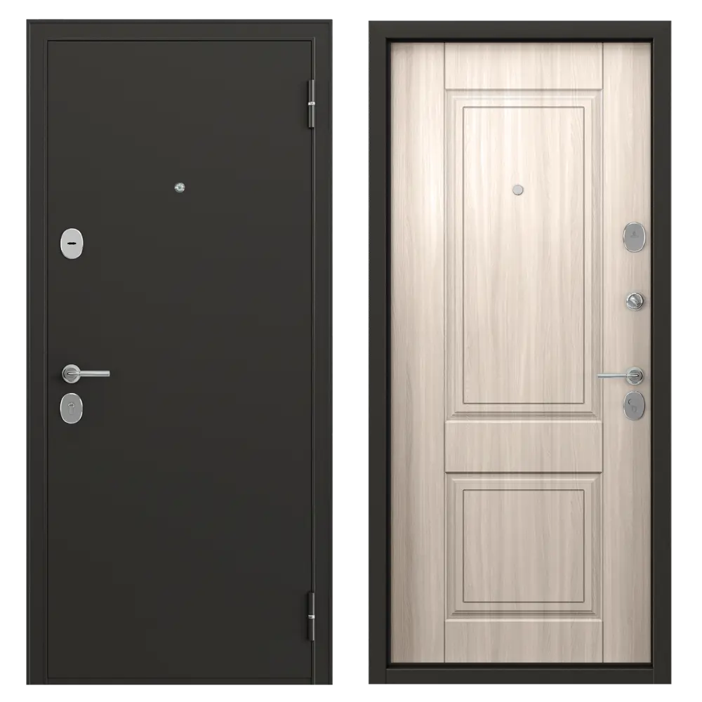 Дверь металлическая Ферн, 860 мм, правая, цвет дуб белый TOREX STLM-2112067