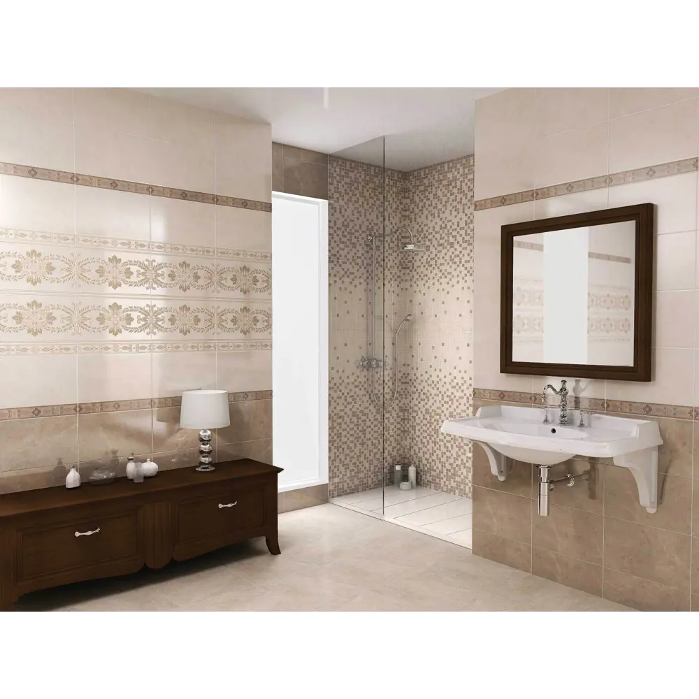Плитка настенная Kerama Marazzi Мармион 25x40 см 1.1 м² цвет бежевый 82688069 STLM-2060157 - Вид №2