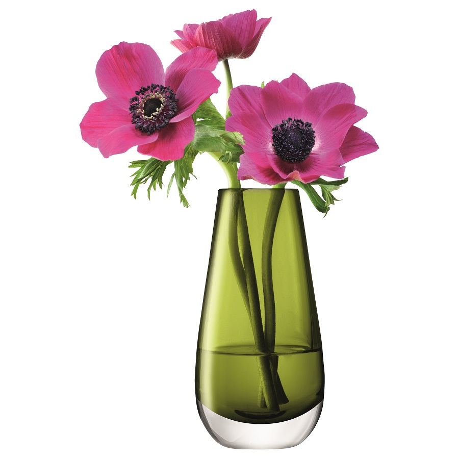 Ваза стеклянная в форме бутона зеленая 14 см Flower Colour LSA INTERNATIONAL - 253429 Зеленый  - Вид №6