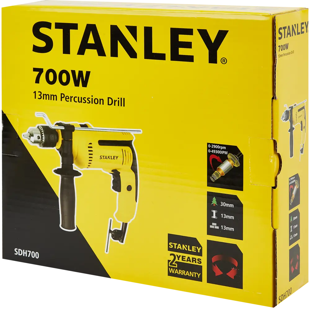 Дрель сетевая ударная Stanley SDH700, 700 Вт STLM-2174144 - Вид №5