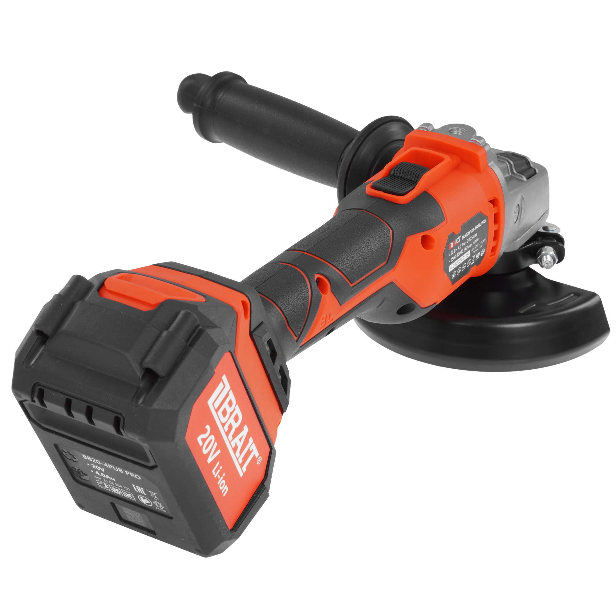 Углошлифовальная машина (УШМ) BRAIT BCAG20/125-4PUBL PRO 9230763 STDN-0005679 - Вид №2