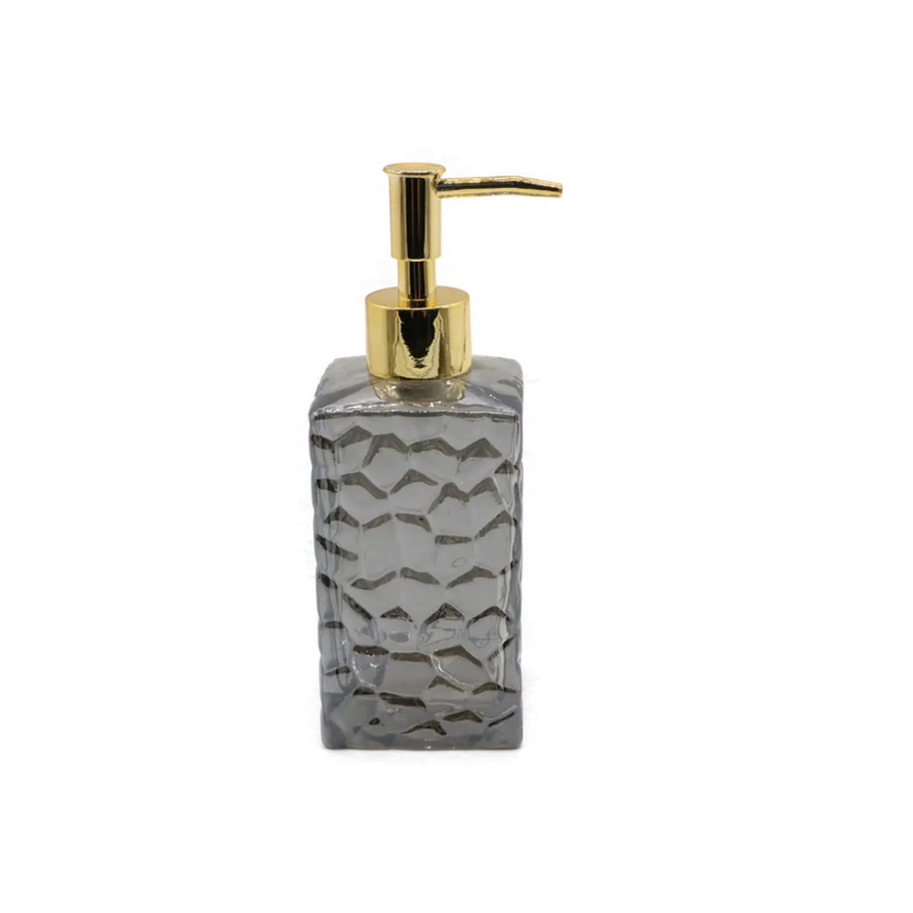 Дозатор для жидкого мыла PROFFI HOME Bubbles в сером цвете 89381153 STLM-1568414