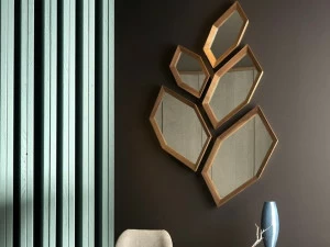 Arte Brotto Настенное зеркало из дерева и стекла Leonardo