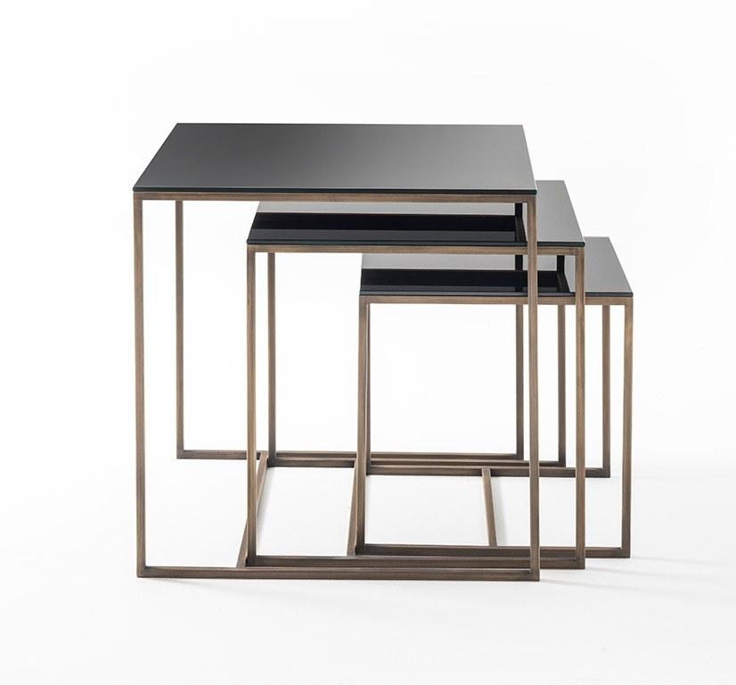 OAK Низкий металлический журнальный столик Milano collection Sc5088 - Вид №2