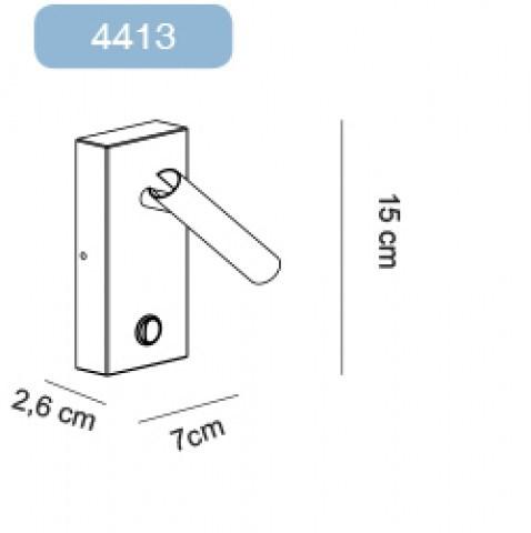 Alma light Регулируемая светодиодная лампа для чтения Miniflat sun-id-1416686 - Вид №3