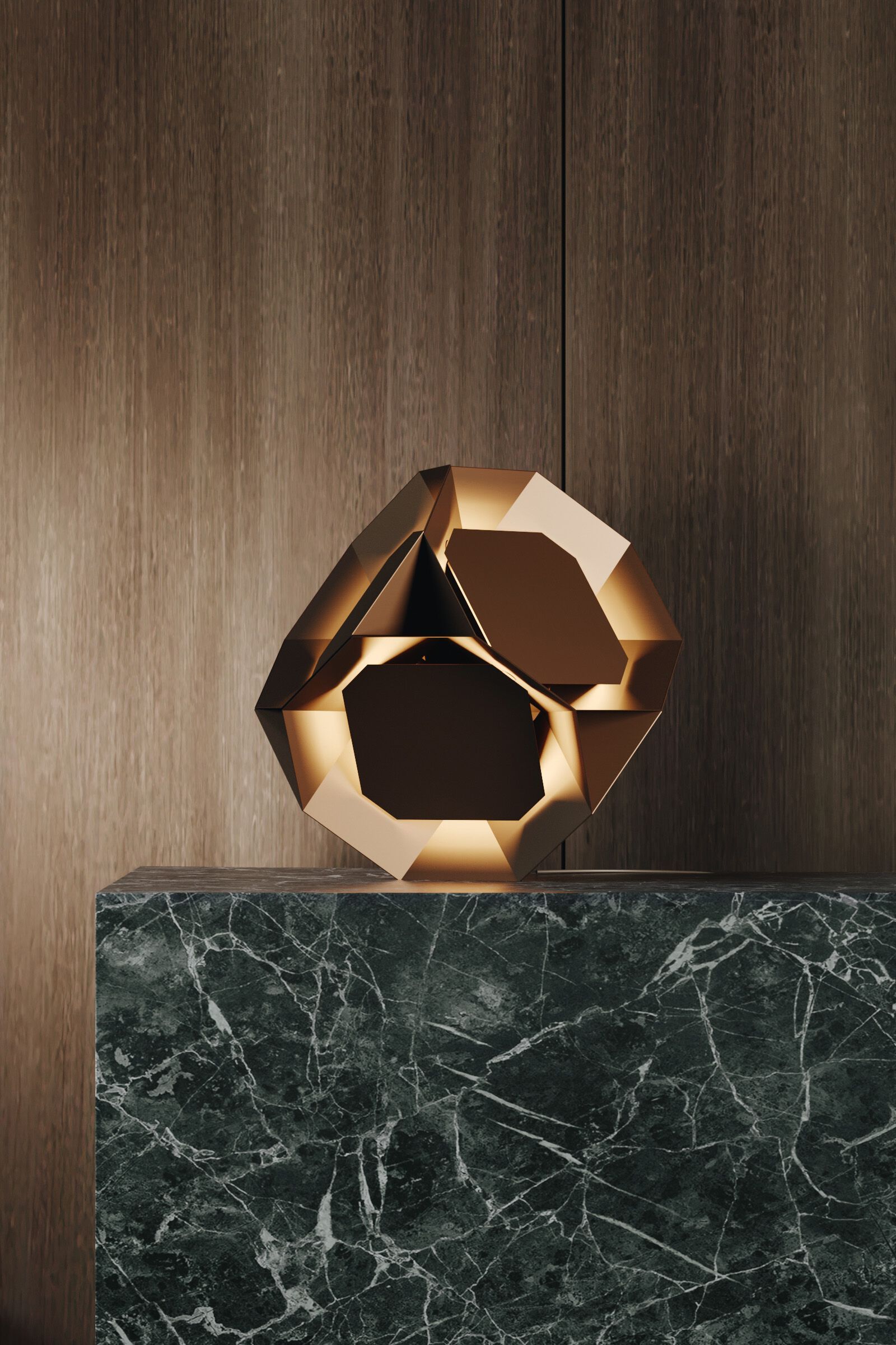 Латунная светодиодная напольная лампа / настольная лампа Rakumba Pylite ARCH-00118401 - Вид №9