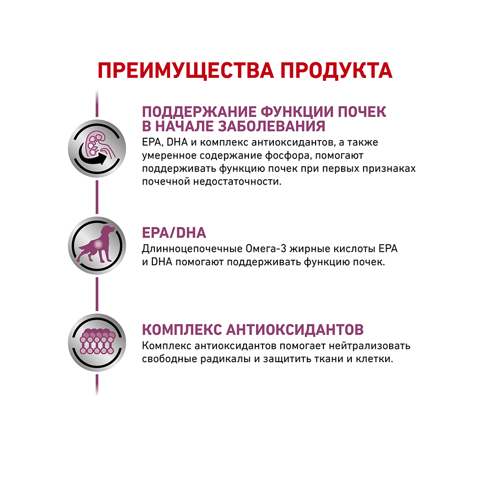 ПР0056151 Корм для собак Vet Diet Early Renal при ранней стадии почечной недостаточности, соус пауч 100г ROYAL CANIN  - Вид №2