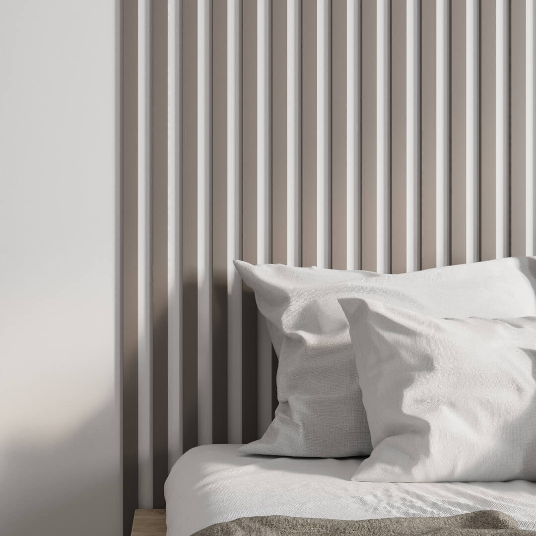 Интерьерная Рейка МДФ STELLA Планкен De Luxe Sandgrau 16*60*2700 (уп.6 шт.) STSR-832 - Вид №1