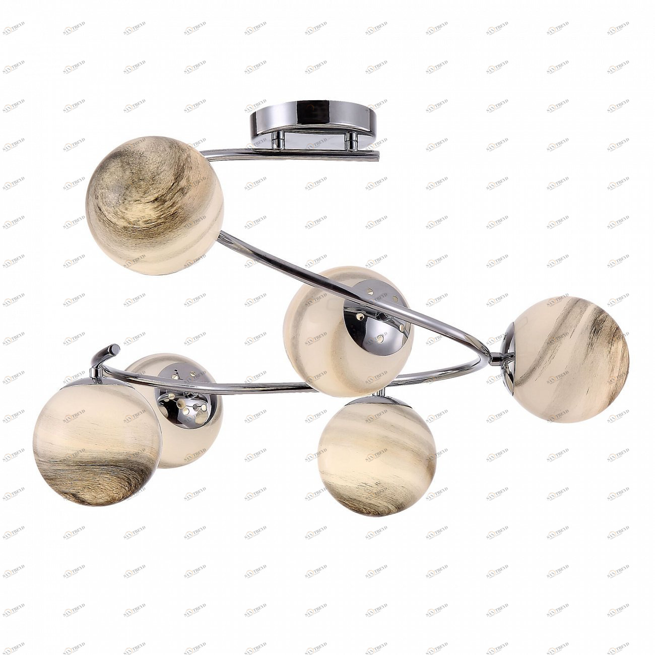 Люстра подвесная бежевая Galaxy 06CH FREYA MODERN 00-3956388 Бежевый