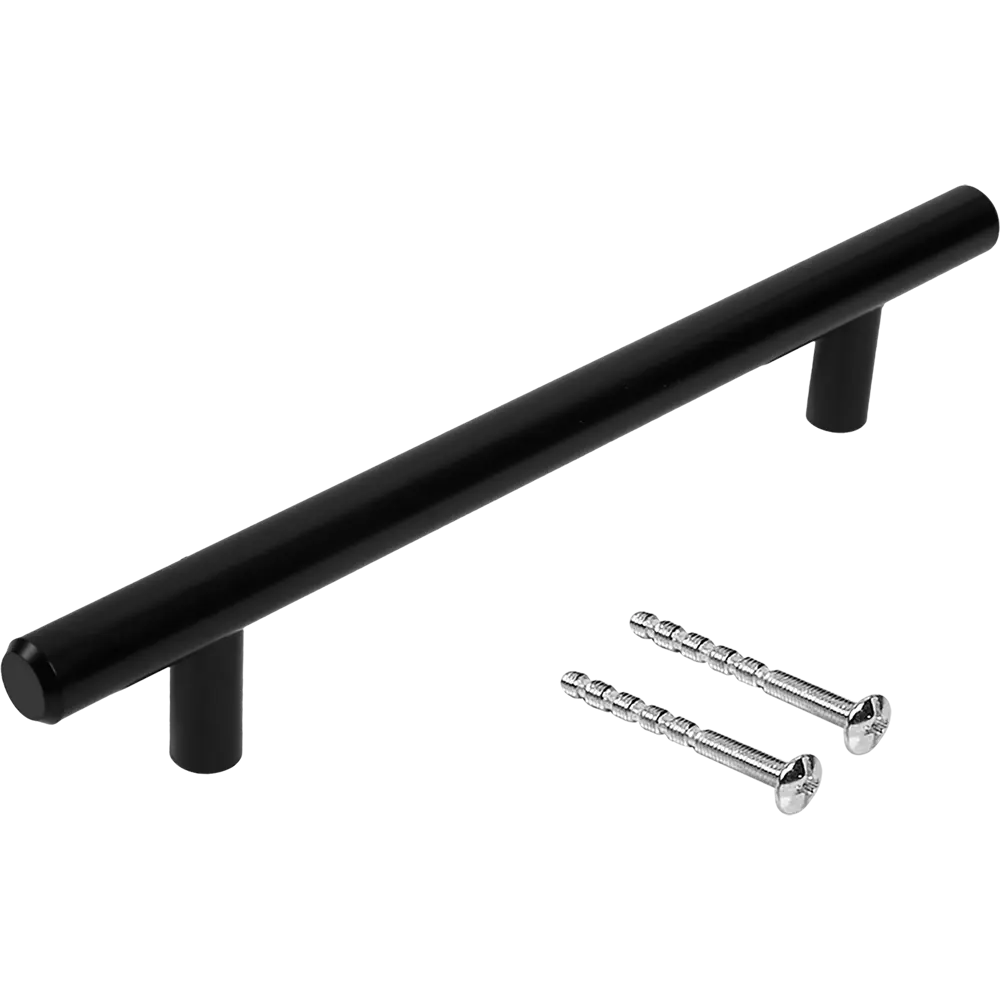 86923511 Ручка-рейлинг мебельная 8926 128 мм цвет матовый черный STLM-1005613 EDSON  - Вид №2