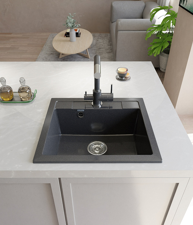 Кухонная мойка Искусственный камень QUADRO S239 GranFest Q-561-S239 - Вид №1