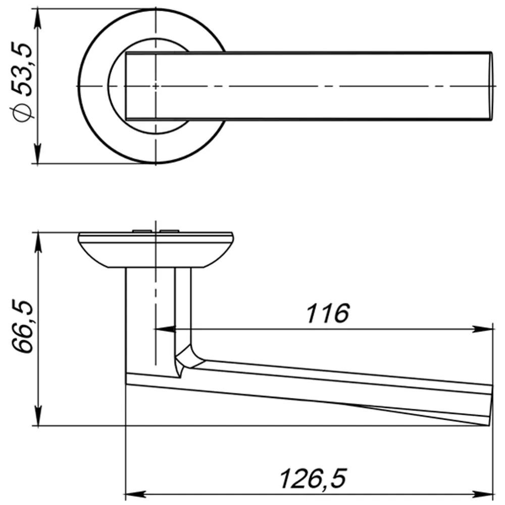 Дверные ручки Ajax Ergo JR/HD ABG-6, без запирания, комплект, цвет зеленая бронза STLM-2145371 - Вид №4