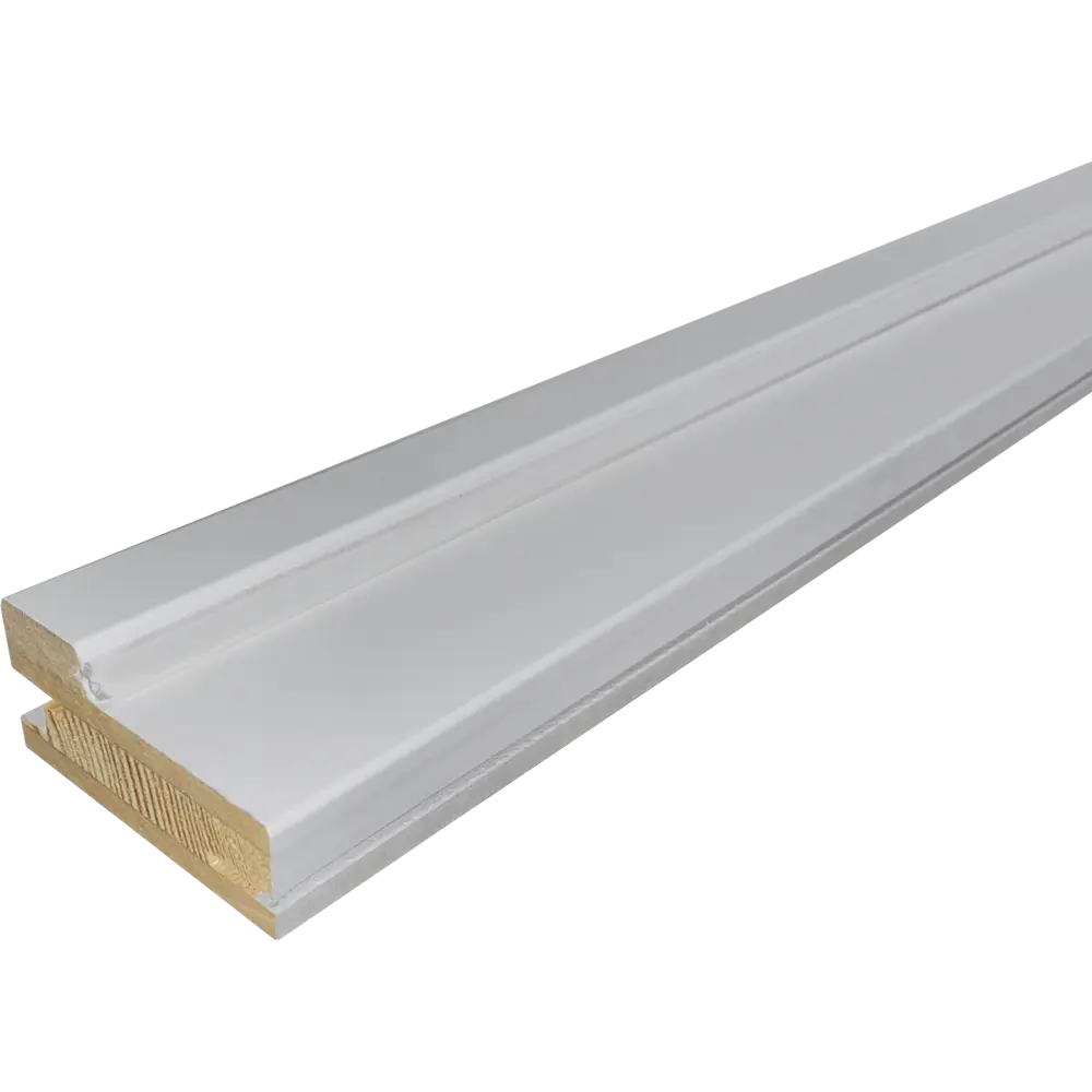 Дверная коробка Твинвуд 2100x74x34 мм с уплотнителем эмаль цвет серый (комплект 2.5 шт.) BELWOODDOORS STLM-2024517 - Вид №1