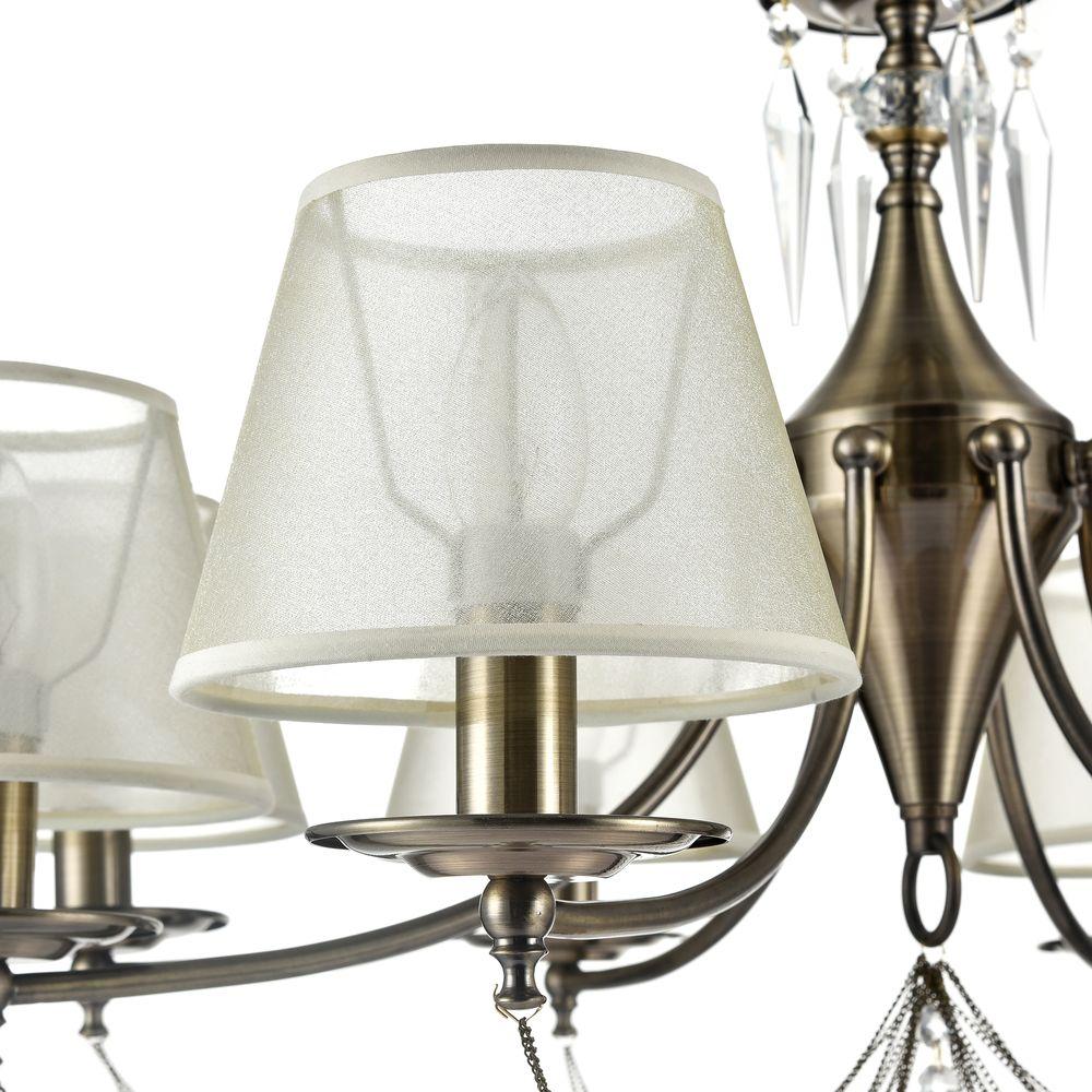 Подвесная люстра Freya Garcia FR2908-PL-08-BZ FREYA ДИЗАЙНЕРСКИЕ, GARCIA 186730 Белый  - Вид №1