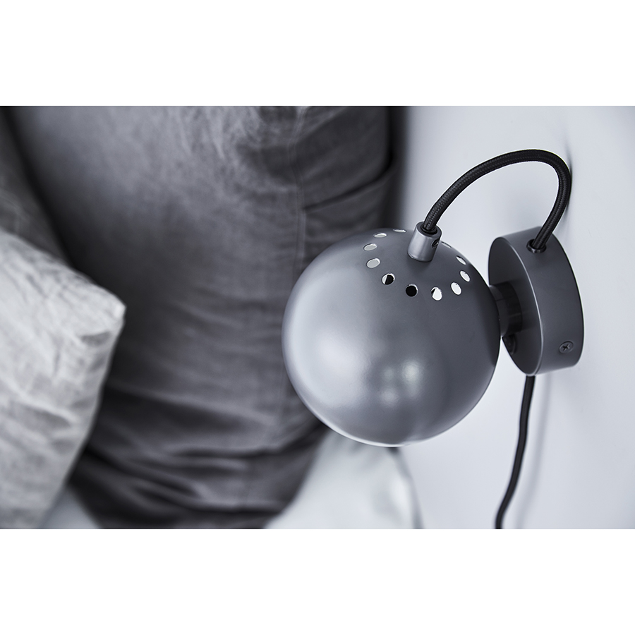 47501360111 Лампа настенная ball, D12 см, темно-серая матовая Frandsen  - Вид №5