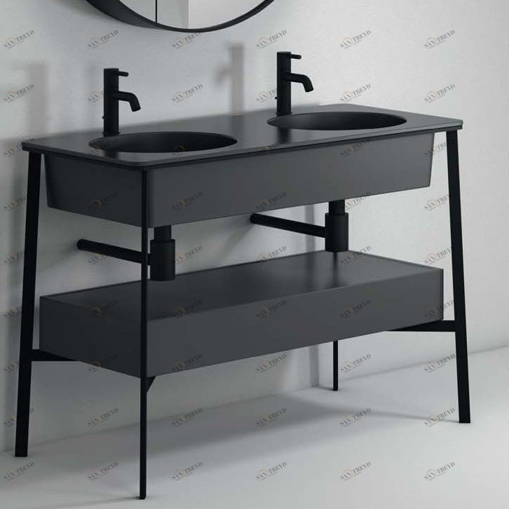 CIELO Композиция Doppio 110 с ящиком Catino черный матовый Ceramica Cielo CAOMAN