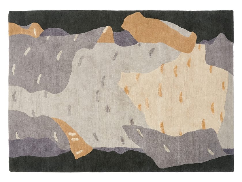 Шерстяной ковер ручной работы с прямоугольным рисунком Deirdre Dyson вид ARCH-00101946