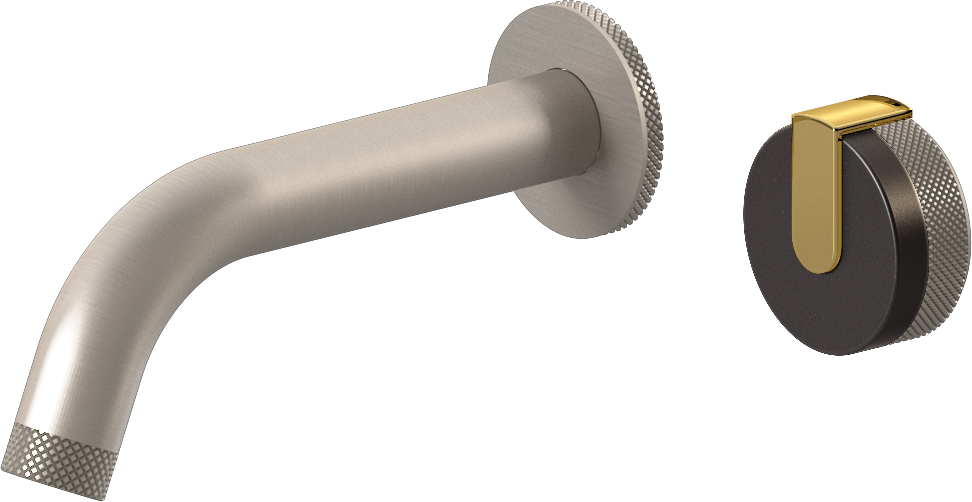 E-11535-R1GM-L1AU-BNi Настенный прогрессивный смеситель скрытого монтажа для раковины GRAFF MOD+