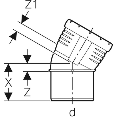 393.420.14.1 Отвод Geberit Silent-Pro Geberit  - Вид №12