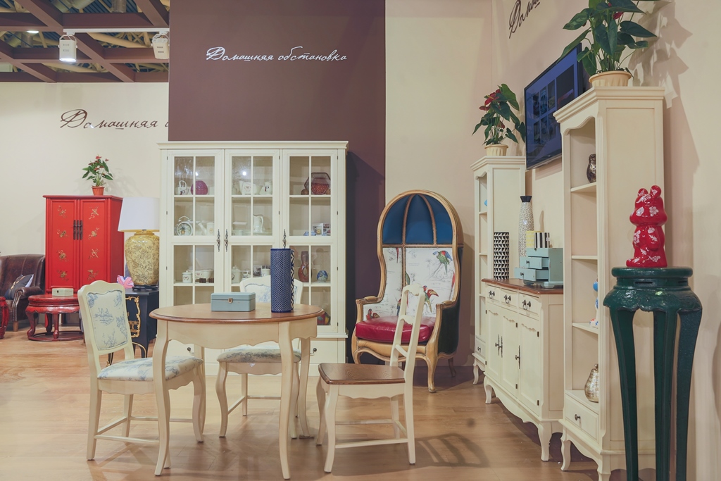 Обеденный стол круглый белый 100 см Mobilier de Maison ДОМАШНЯЯ ОБСТАНОВКА MOBILIER DE MAISON 017240 Бежевый;белый Santreyd  - Вид №10