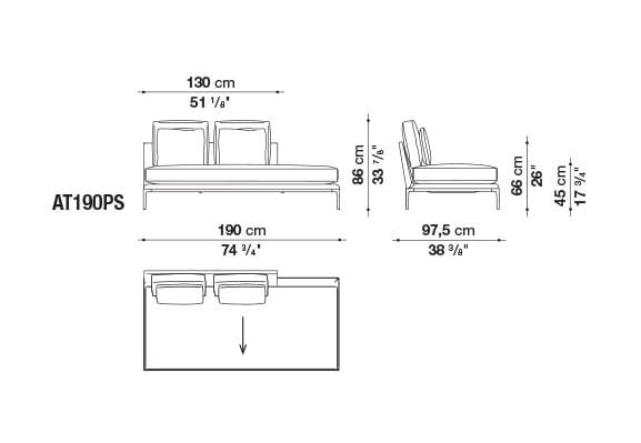 Кожаный диван B&B Italia Атолл ARCH-00112726 - Вид №34