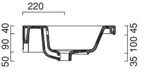 Подвесная раковина настенная овальная CERAMICA CATALANO NEW LIGHT белая sun-id-1462962 - Вид №1